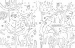 Unicornios - Libro para colorear página interior