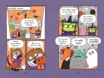 Monsters at Halloween spread