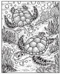 Narwhals and Other Sea Creatures Magic Painting Book spread
