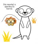First Colouring Zoo Animals spread