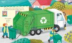Peep Inside How a Recycling Truck Works spread