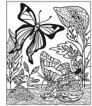 Butterflies Magic Painting Book spread