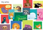 Little First Stickers Funny Hats spread