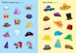 Little First Stickers Funny Hats spread