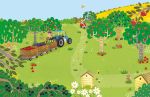 First Sticker Book Farm spread