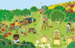 First Sticker Book Farm spread