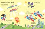 Wipe-Clean Superhero Activities spread