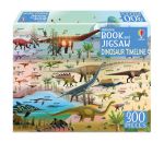 Dinosaur Timeline Book and Jigsaw book cover
