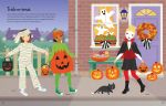 Sticker Dolly Dressing Halloween spread