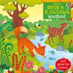 Usborne Book and 3 Jigsaws: Woodland book cover