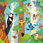 Usborne Book and 3 Jigsaws: Woodland spread