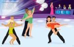 Sticker Dolly Dressing Ice Skaters spread