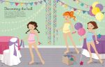 Sticker Dolly Dressing School Dance spread
