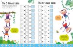 Usborne Workbooks Times Tables 6-7 spread