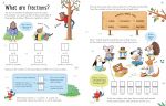 Usborne Workbooks Fractions 7-8 spread