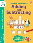 Usborne Workbooks Adding and Subtracting 7-8 book cover