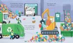 In een recyclingwagen spread