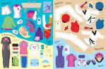Sticker Dolly Dressing Sports spread