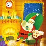 Usborne Book and 3 Jigsaws: Santa spread