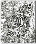 Wild Animals Magic Painting Book spread