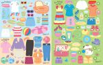 Mein großes Anziehpuppen-Stickerbuch: Partys und Shopping Girls innenansicht