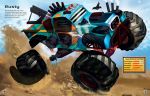 Der große Stickerspaß: Monstertrucks innenansicht
