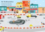 Mein Immer-wieder-Stickerbuch: Bagger und Kräne innenansicht
