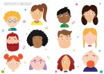 Mein Immer-wieder-Stickerbuch: Lustige Gesichter innenansicht