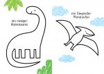 Kleine Kreativ-Werkstatt - Ganz einfach ausmalen: Dinosaurier innenansicht