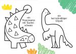Kleine Kreativ-Werkstatt - Ganz einfach ausmalen: Dinosaurier innenansicht