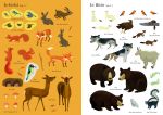Mein Immer-wieder-Stickerbuch: Im Wald innenansicht