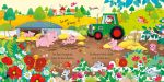 Erstes Puzzle & Buch: Bauernhoftiere innenansicht