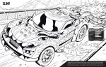 Der große Ausmalspaß: Supercars innenansicht