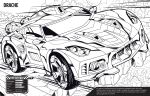 Der große Ausmalspaß: Supercars innenansicht