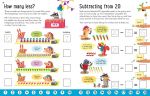 Usborne Workbooks Subtracting 5-6 spread