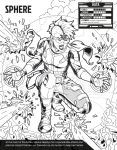 Colour Your Own Superheroes spread
