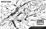 Colour Your Own Superheroes spread