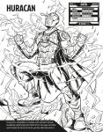 Colour Your Own Superheroes spread