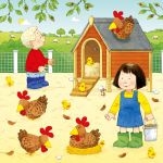 Poppy and Sam's Book and 3 Jigsaws: Animals spread