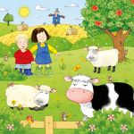 Poppy and Sam's Book and 3 Jigsaws: Animals spread