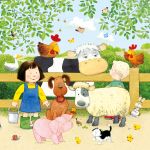 Poppy and Sam's Book and 3 Jigsaws: Animals spread