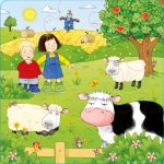 Poppy and Sam's Book and 3 Jigsaws: Animals spread