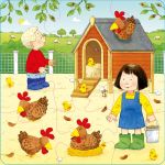 Poppy and Sam's Book and 3 Jigsaws: Animals spread