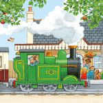 Poppy and Sam's Book and 3 Jigsaws: Trains spread