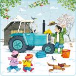 Poppy and Sam's Book and 3 Jigsaws: Tractors spread