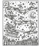 Magic Painting Countdown to Christmas spread