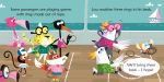 Cockatoos on a cruise spread