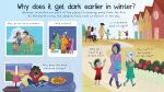 First Questions & Answers: Why is it dark at night? spread