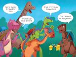 The Dinosaur Who Littered The Floor spread