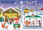 Sparkly Winter Sticker Book spread